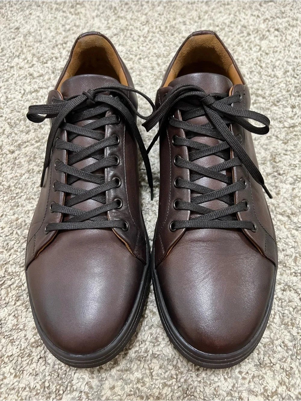 Thursday Men's Premier Low Top Leather Sneakers Old English Size 11